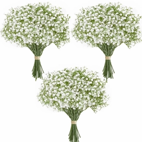 10/15pcs Artificial Baby Breath Flowers for Wedding Decor