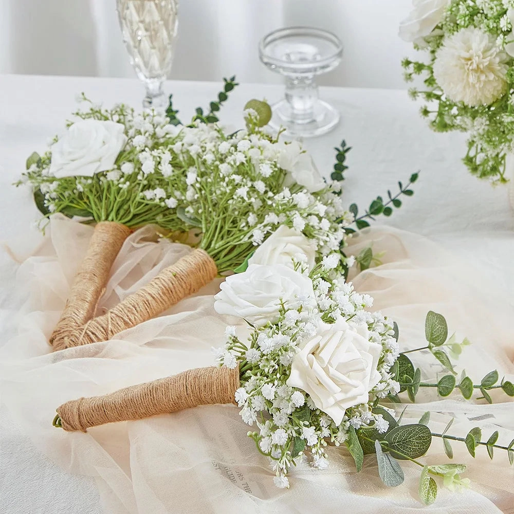10/15pcs Artificial Baby Breath Flowers for Wedding Decor