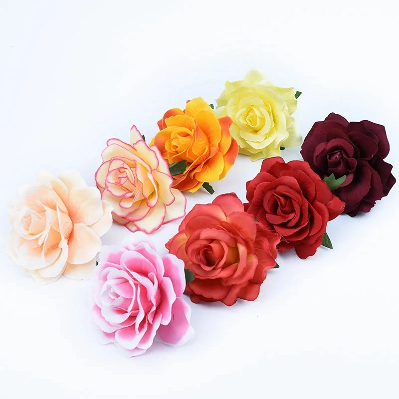10CM High Quality Silk Roses for Wedding Home Decor