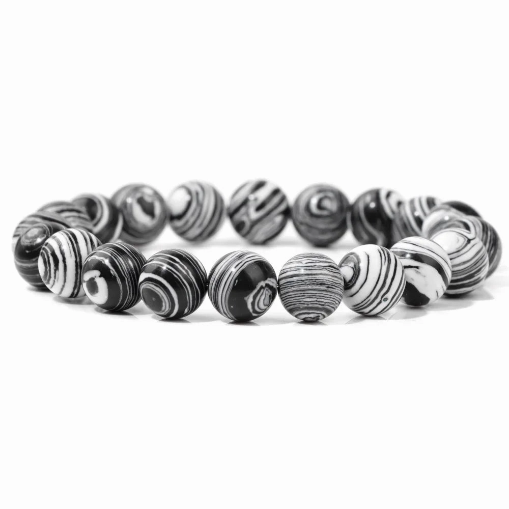 10mm Blue Malachite Beads Bracelets For Women Men Handmade