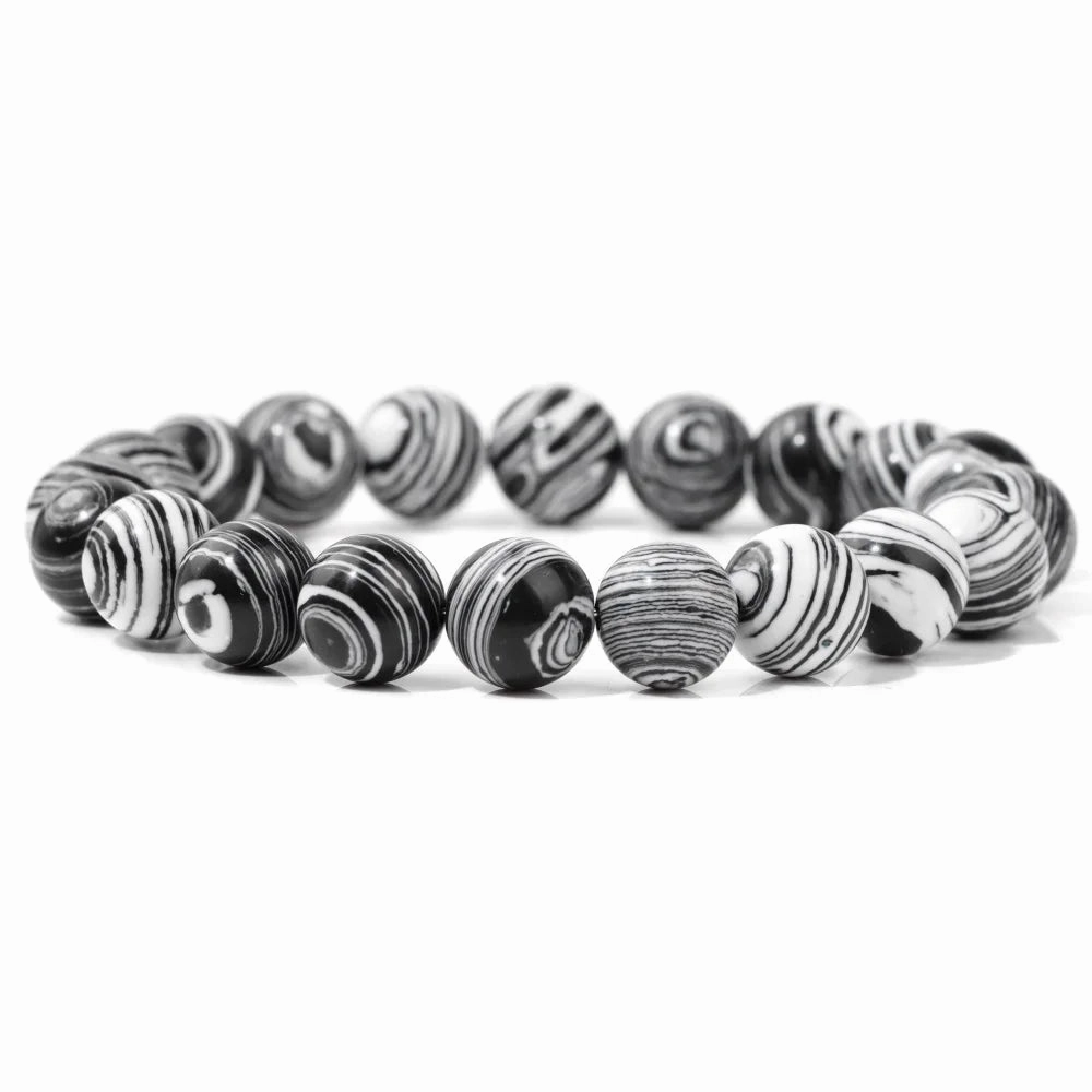 10mm Blue Malachite Beads Bracelets For Women Men Handmade