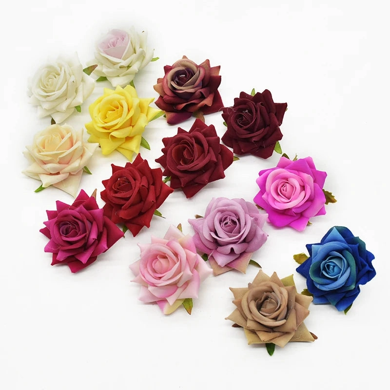 10Pcs Silk Roses Bridal Accessories Clearance for Weddings