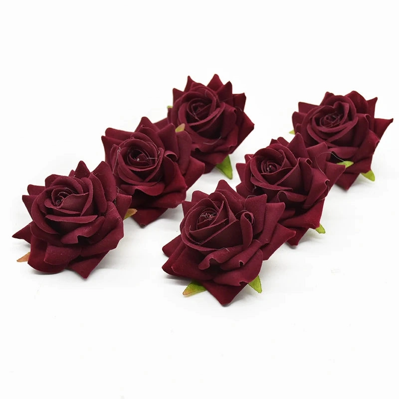 10Pcs Silk Roses Bridal Accessories Clearance for Weddings