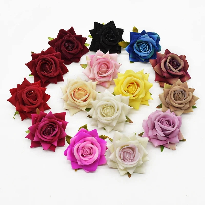 10Pcs Silk Roses Bridal Accessories Clearance for Weddings