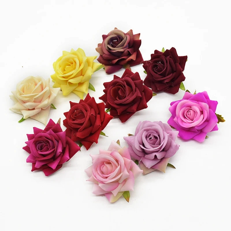 10Pcs Silk Roses Bridal Accessories Clearance for Weddings