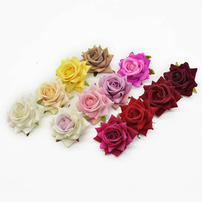 10Pcs Silk Roses Bridal Accessories Clearance for Weddings