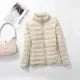 11 Colors Women Korean Slim Fit Stand Collar Puffer Jackets