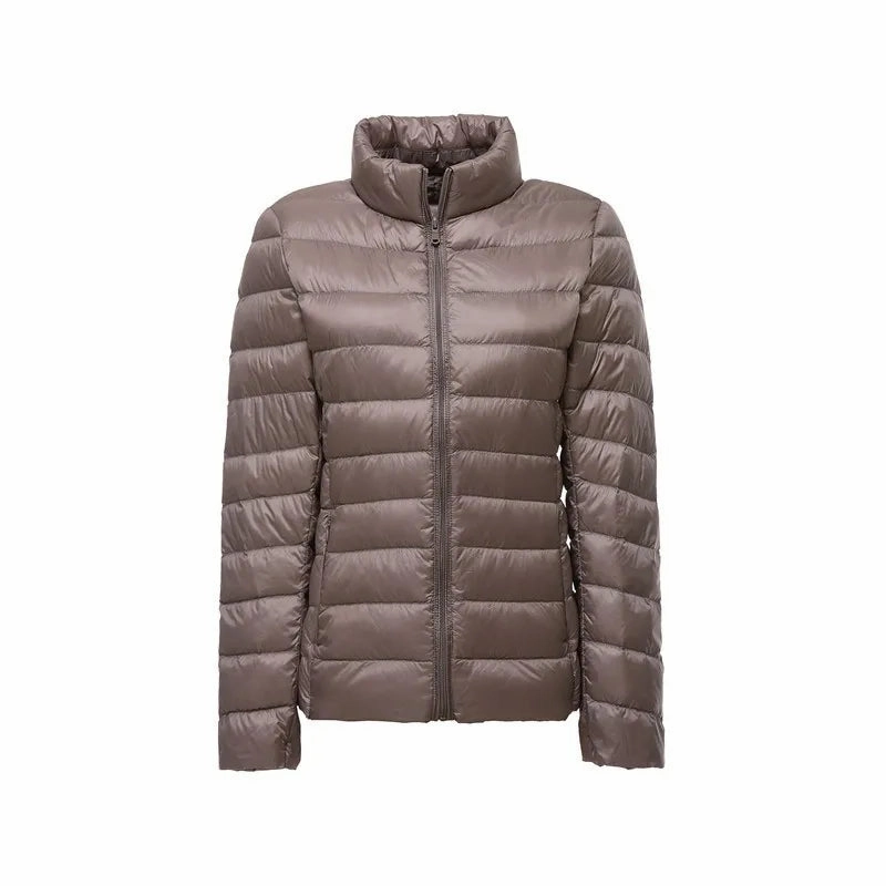 11 Colors Women Korean Slim Fit Stand Collar Puffer Jackets
