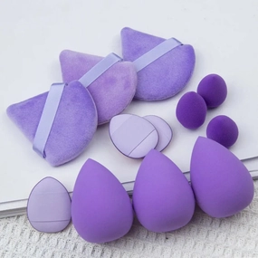 12pcs Makeup Sponge Blender Beauty Egg Soft Puff Tools