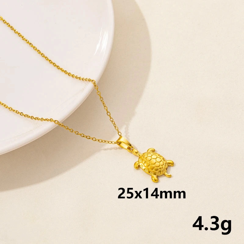 1Pc Stainless Steel Textured Starfish Pendant Necklace for Sea Animal Lovers