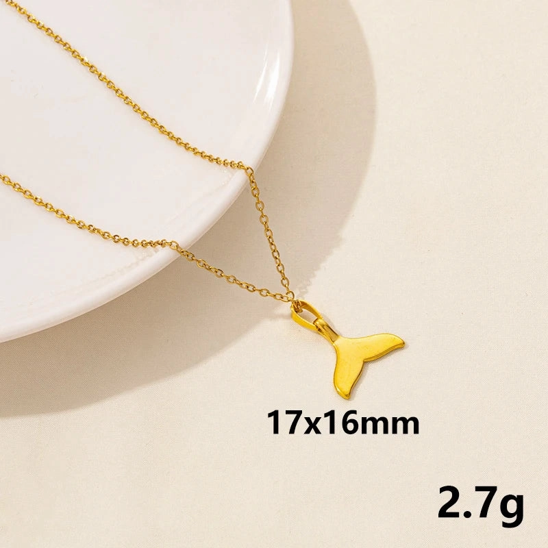 1Pc Stainless Steel Textured Starfish Pendant Necklace for Sea Animal Lovers