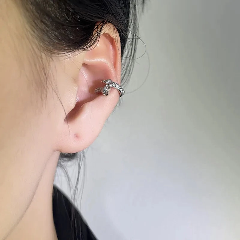 1Pcs Ear Cuff Earrings Non-Piercing Zircon Geometric Cuff