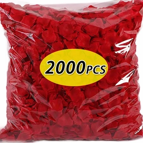 2000pc Artificial Fake Rose Petals For Romantic Wedding Decor