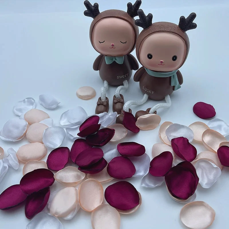 200/400pcs Petal Flowers Wedding Decoration Silk Rose Petals