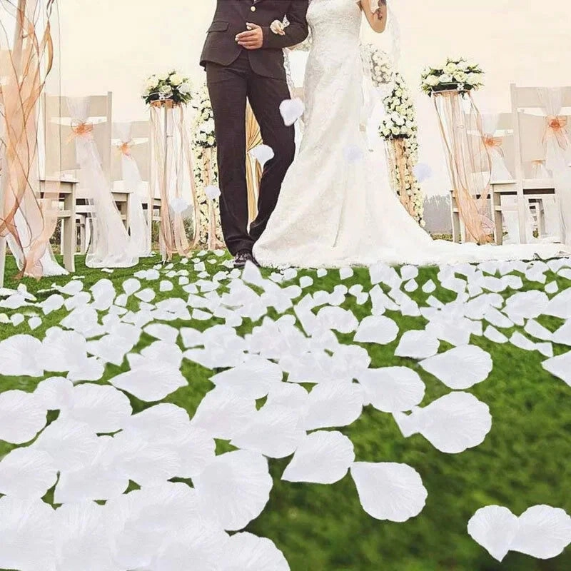 200/400pcs Petal Flowers Wedding Decoration Silk Rose Petals