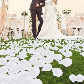 200/400pcs Petal Flowers Wedding Decoration Silk Rose Petals