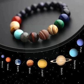 2020 Eight Planets Bead Bracelet Natural Stone Yoga Jewelry