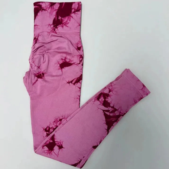 23 Colors Tie Dye Seamless Leggings Push Up Women Mallas