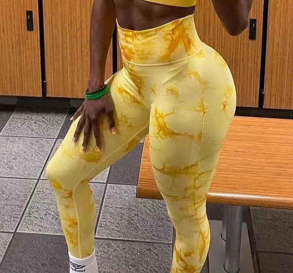 23 Colors Tie Dye Seamless Leggings Push Up Women Mallas