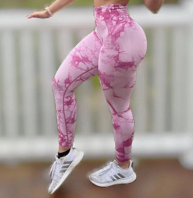 23 Colors Tie Dye Seamless Leggings Push Up Women Mallas