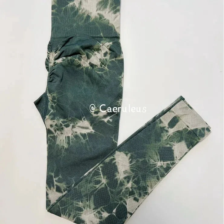 23 Colors Tie Dye Seamless Leggings Push Up Women Mallas