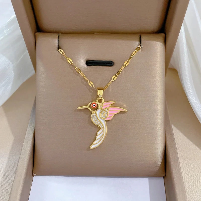 316L Stainless Steel Sun Pendant Necklace For Women Fashionable Jewelry Gift