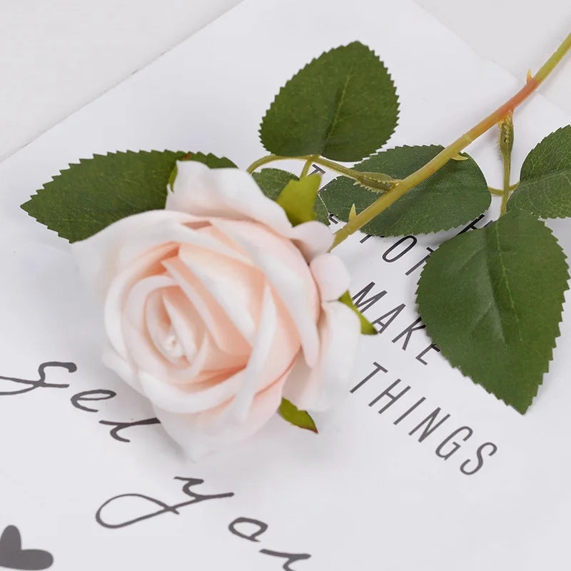 3/5/10/20pcs Roses Artificial Flowers for Home Wedding Decor