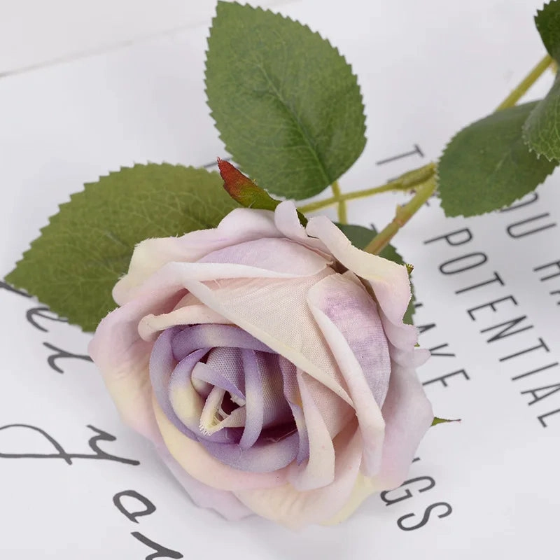 3/5/10/20pcs Roses Artificial Flowers for Home Wedding Decor