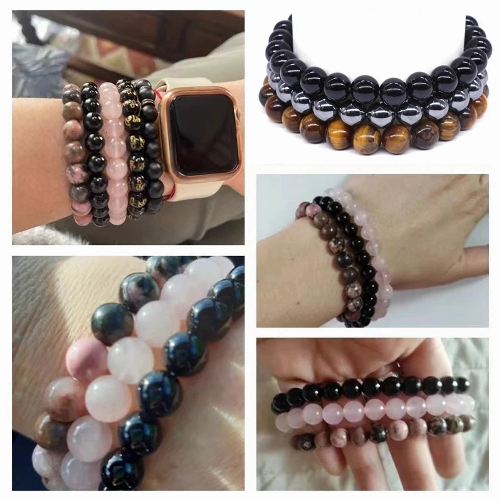 3pcs Set Couples Distance Bracelet Natural Stone Healing Jewelry