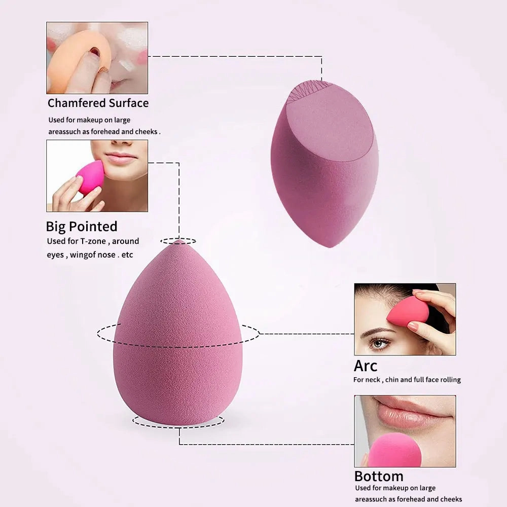4/8pcs Makeup Sponge Blender Beauty Egg Soft Foundation Sponges