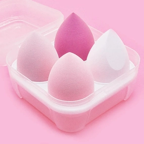 4pcs/bag Fashion Makeup Blender Puff Sponge Set for Flawless Beauty