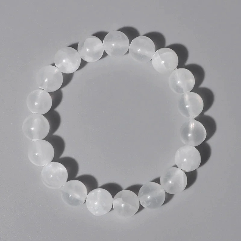 6/8/10MM Gypsum Stone Stretch Bracelet For Healing Gift