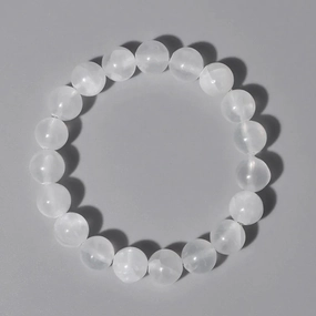 6/8/10MM Gypsum Stone Stretch Bracelet Healing Gift For Women