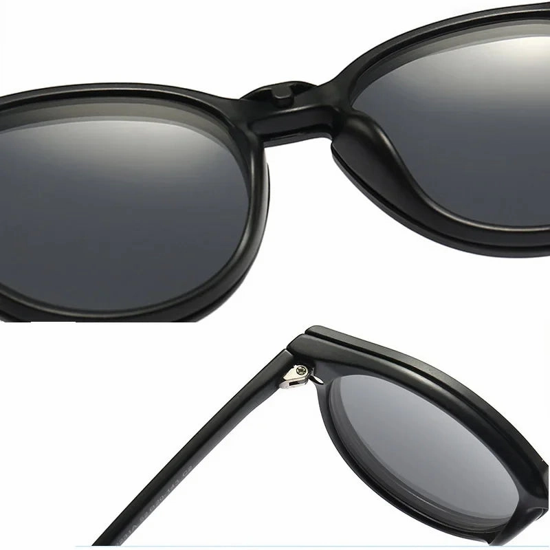 6 In 1 Custom Polarized Magnetic Clip On Sunglasses
