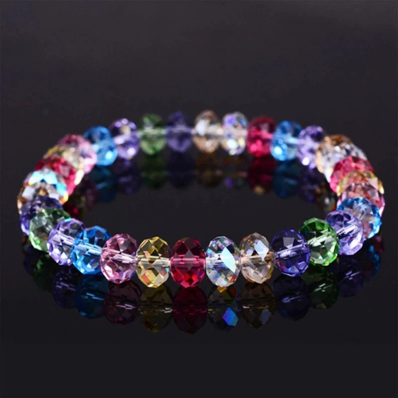 6MM New Artificial Austria Crystal Bracelet Elastic Stone Beads