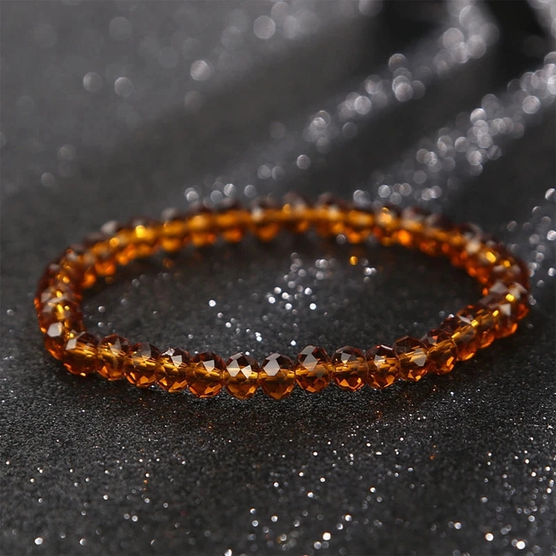6MM New Artificial Austria Crystal Bracelet Elastic Stone Beads