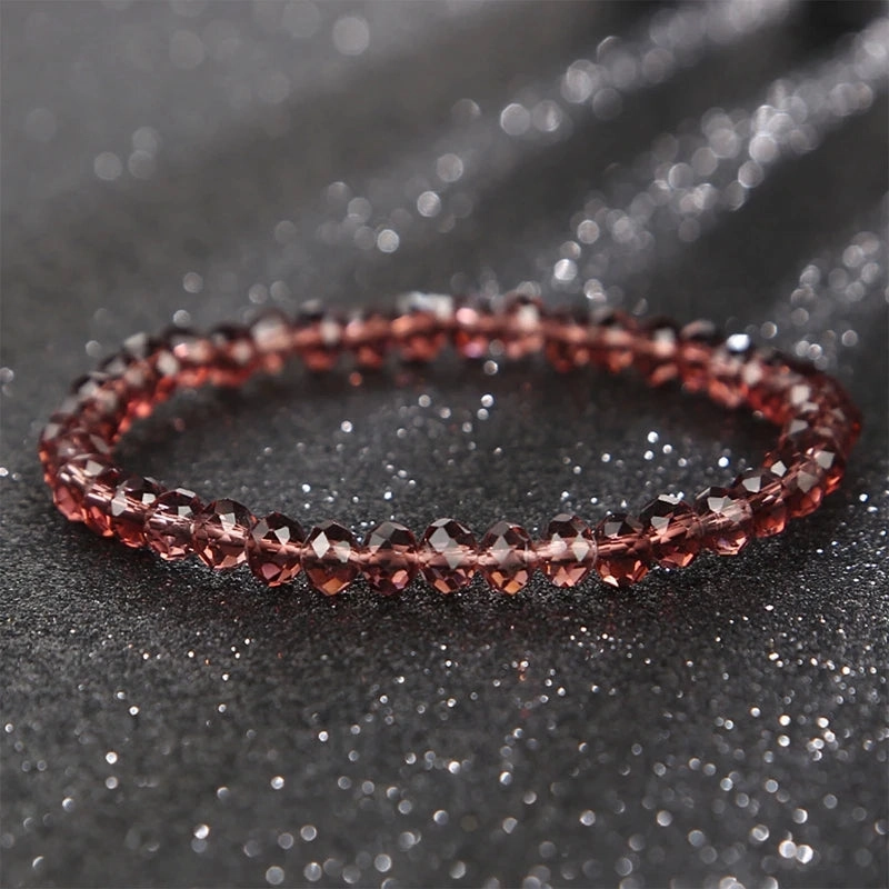 6MM New Artificial Austria Crystal Bracelet Elastic Stone Beads