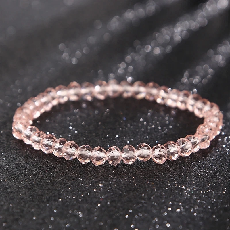 6MM New Artificial Austria Crystal Bracelet Elastic Stone Beads