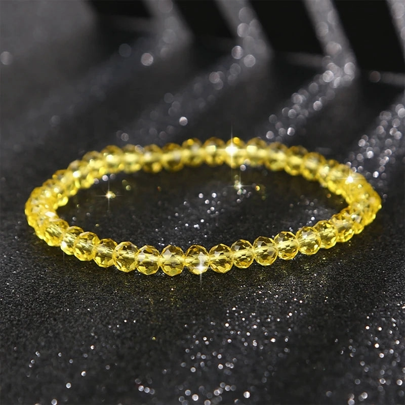 6MM New Artificial Austria Crystal Bracelet Elastic Stone Beads