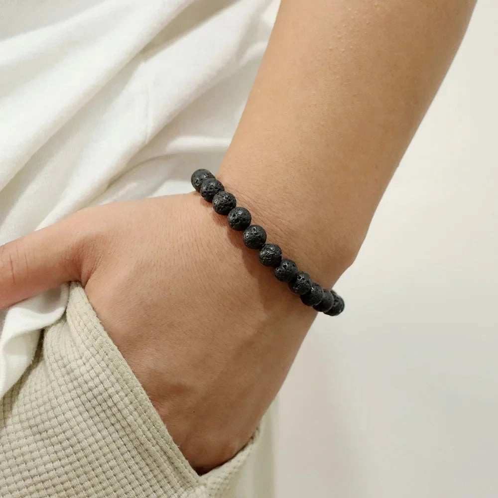 8mm Natural Carnelian Beaded Bracelets For Women Men Stylish Stretch Bangles With Blue Apatite Lapis Lazuli Turquoises Tiger Eye