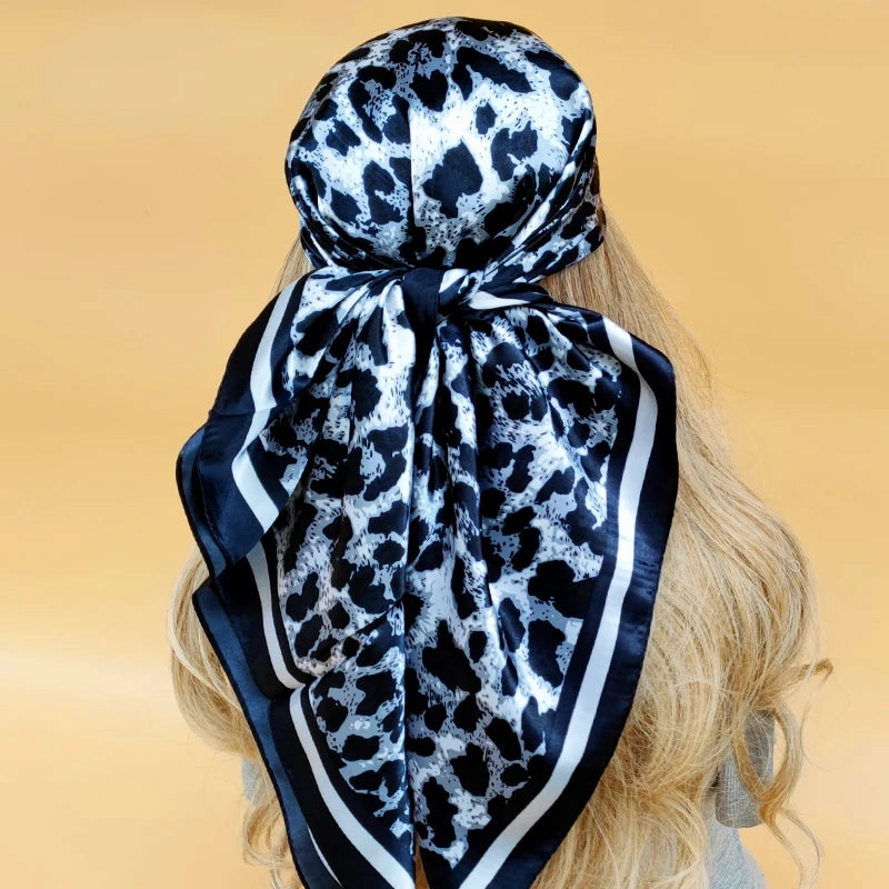 90*90CM Shawls Fashion Beach Sunscreen Silk Scarves