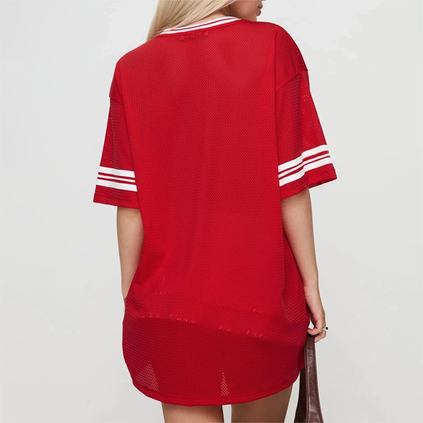 90s-Inspired Oversized Graphic V Neck Tees for Women - Baggy Half Sleeve Streetwear T-Shirts