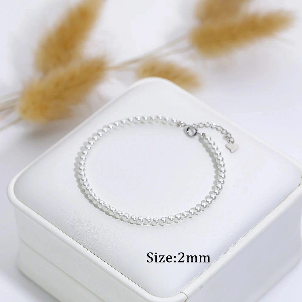 925 Sterling Silver Pearl Bracelet For Women Jewelry Bangle