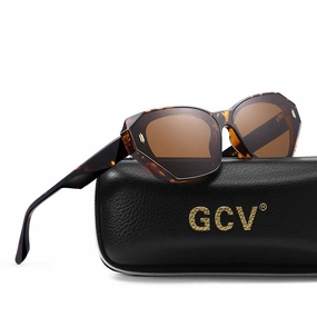 Acetate Cat Eye Polarized Sunglasses Women UV400 Fashion Eyewear