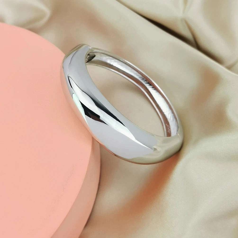 Alloy Statement Cuff Bracelet For Women Chunky Gold Bangle