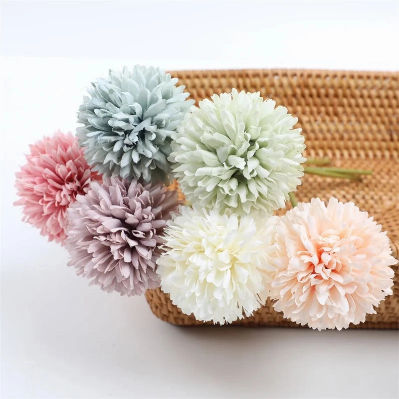 Artificial Flowers Hydrangea Bouquet Wedding Decoration Fake Flower Craft Home Room Decor Center Table Ornament