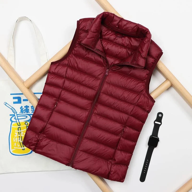 Autumn and Winter Down Vest Women's Ultra-light Warm Jacket