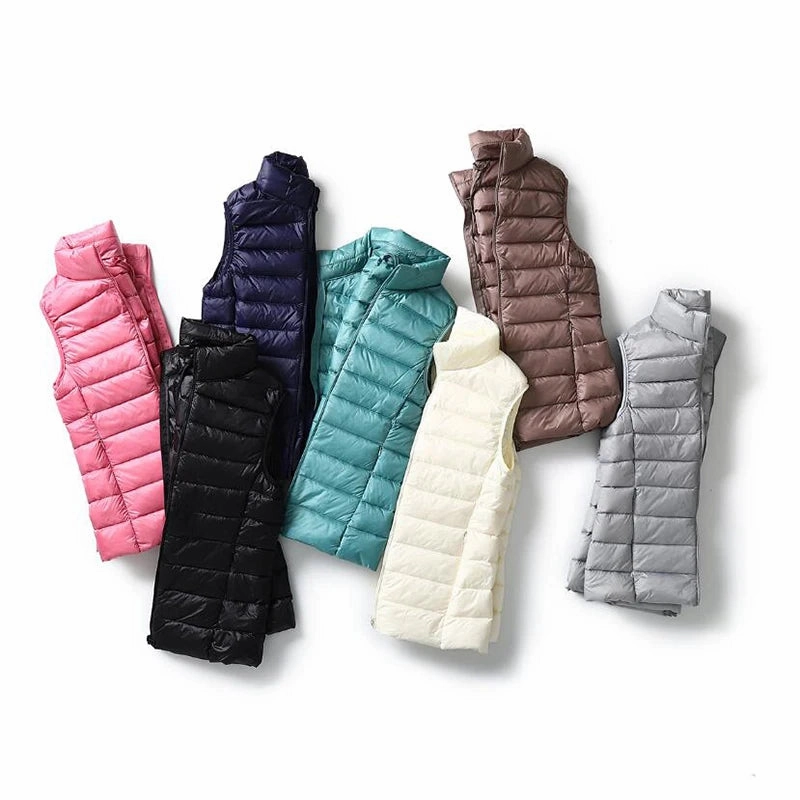 Autumn and Winter Down Vest Women's Ultra-light Warm Jacket