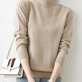 Autumn Winter Turtleneck Pullover Women Knitted Jumper Soft Warm