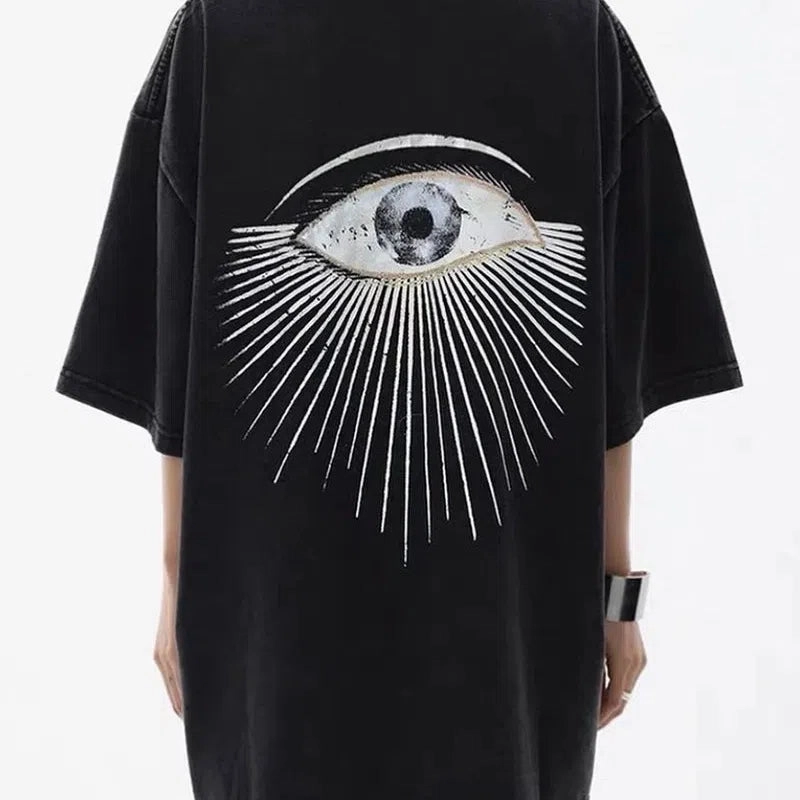 Blessyuki Quality Acid Wash TShirt Plus Size Vintage Style